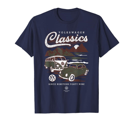 Type 2 T1 Campervan & Beetle Classics T-Shirt
