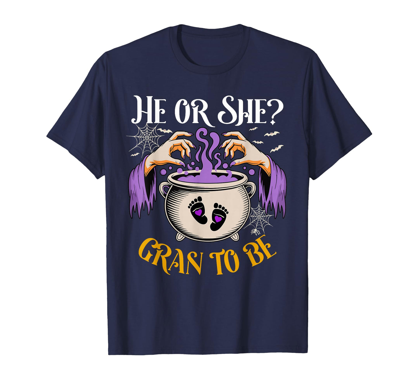 He Or She Gran to Be Baby Reveal Halloween Costume T-Shirt