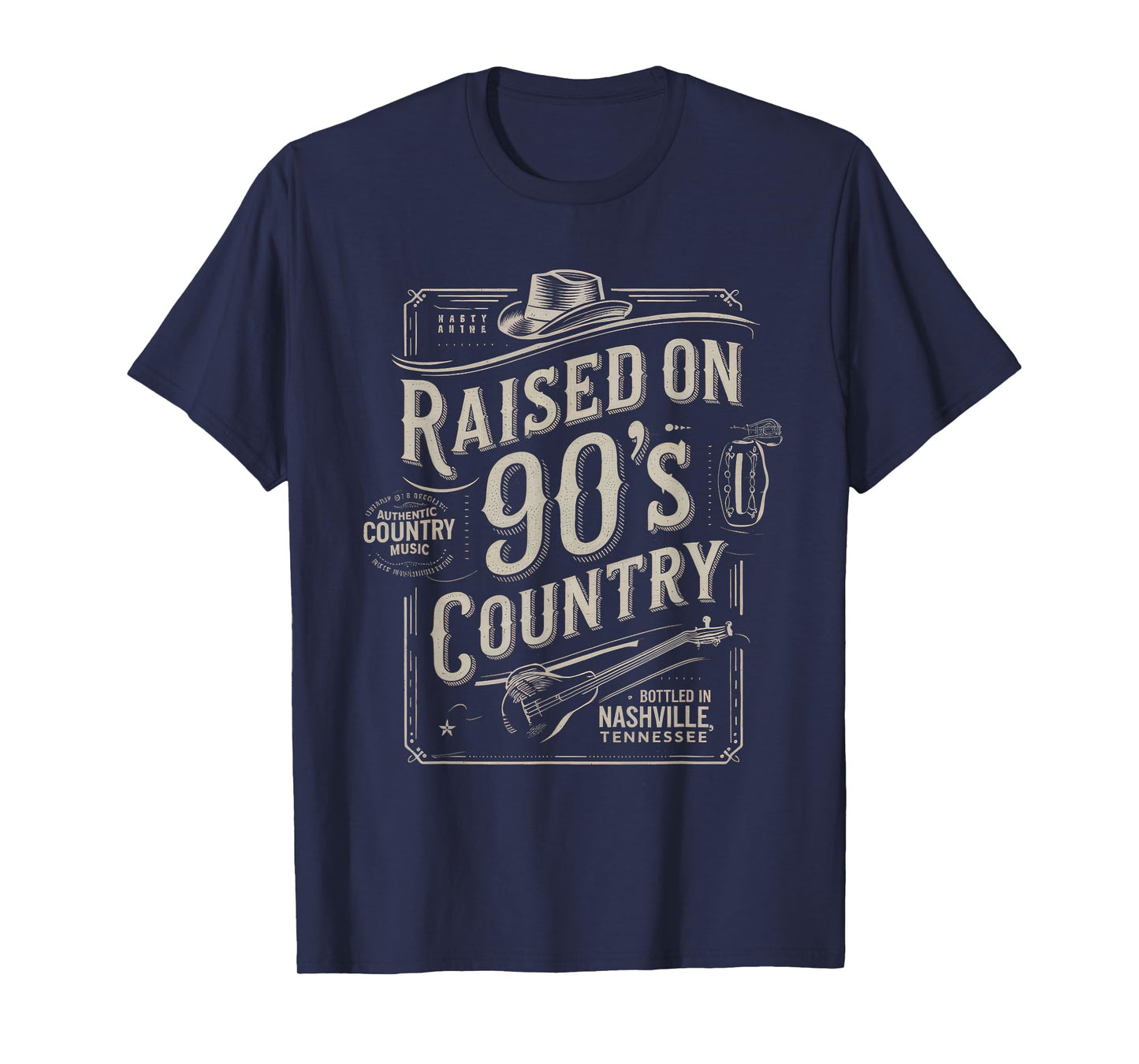 Raised on 90s Country Shirt Womens Music Cowgirl Cowboy T-Shirt