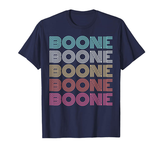 Boone Personalized Name Vintage Retro Girls Woman Man T-Shirt