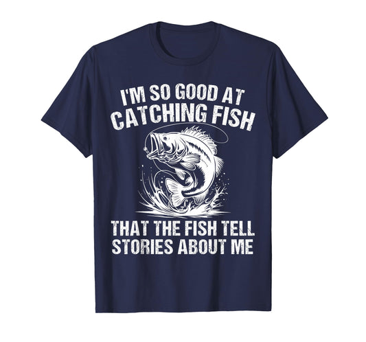 Bass Fishing Angler Funny Fisherman Catching Fish T-Shirt