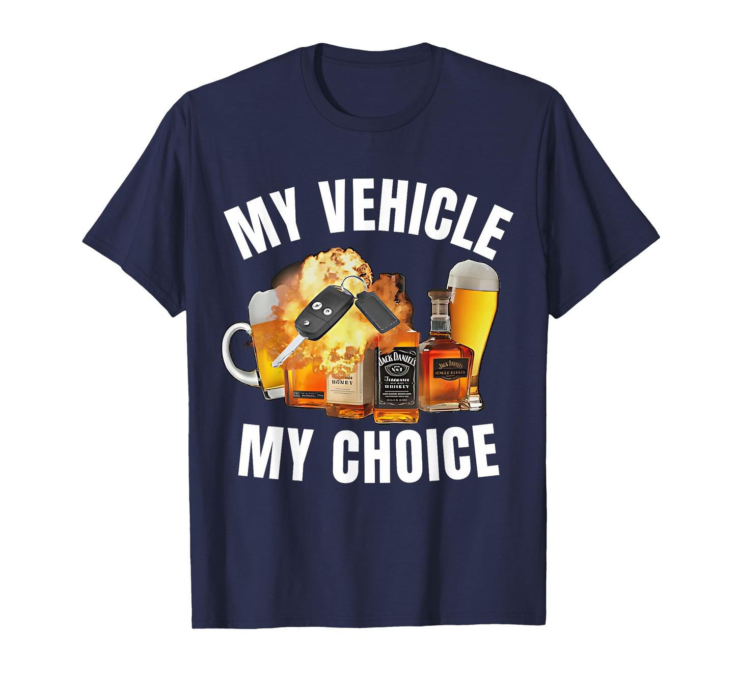 Hilarious Jokes, Memes - My Choice - My Vehicle My Choice - Funny T-Shirt - Black - Small - Short Sleeve - Crew Neck - Modern - Fun - Driving - Car Lovers - Humor Enthusiasts - Adults