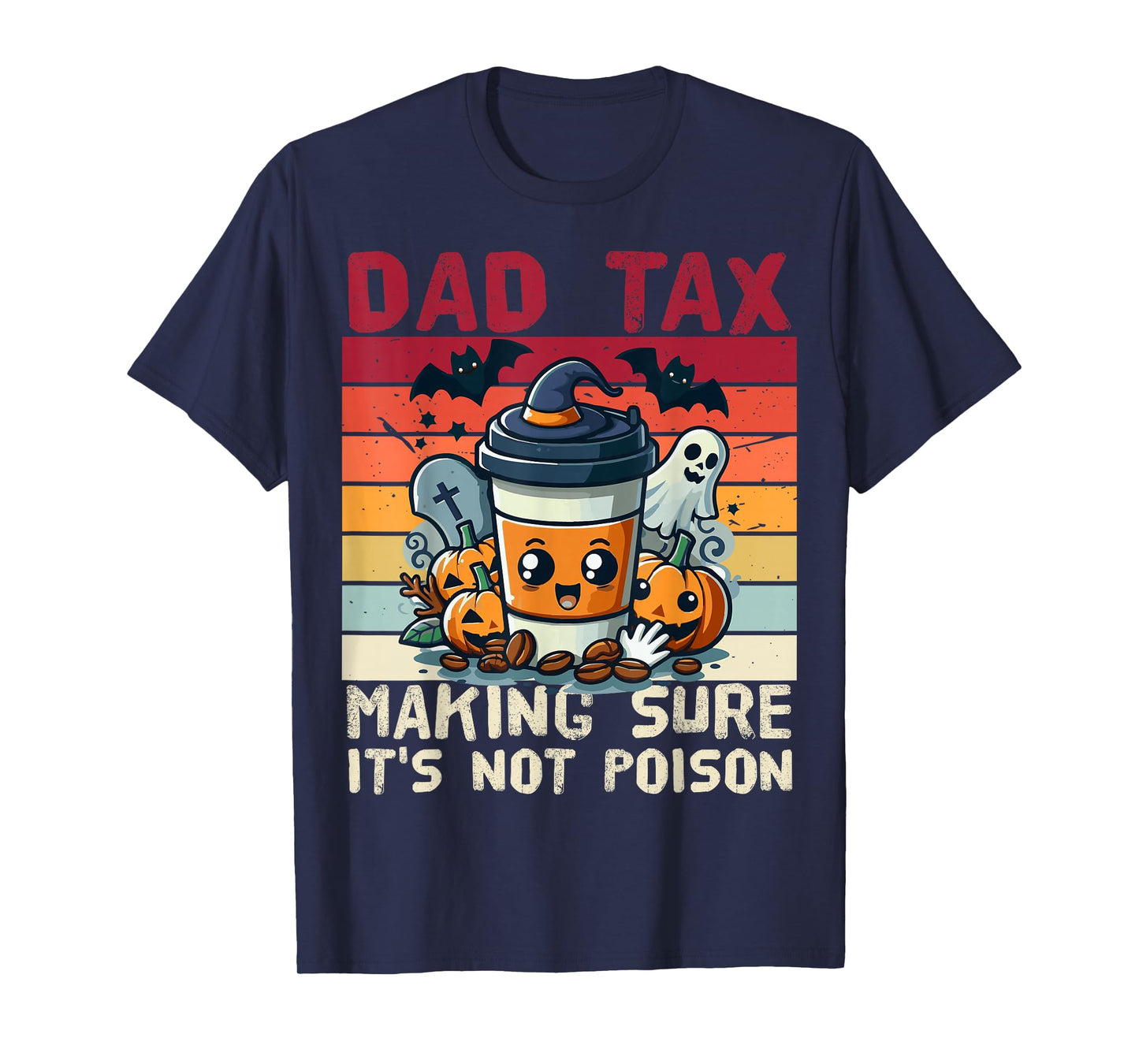 Funny Daddy Boo Halloween Family Matching Costume Ghost Dad T-Shirt