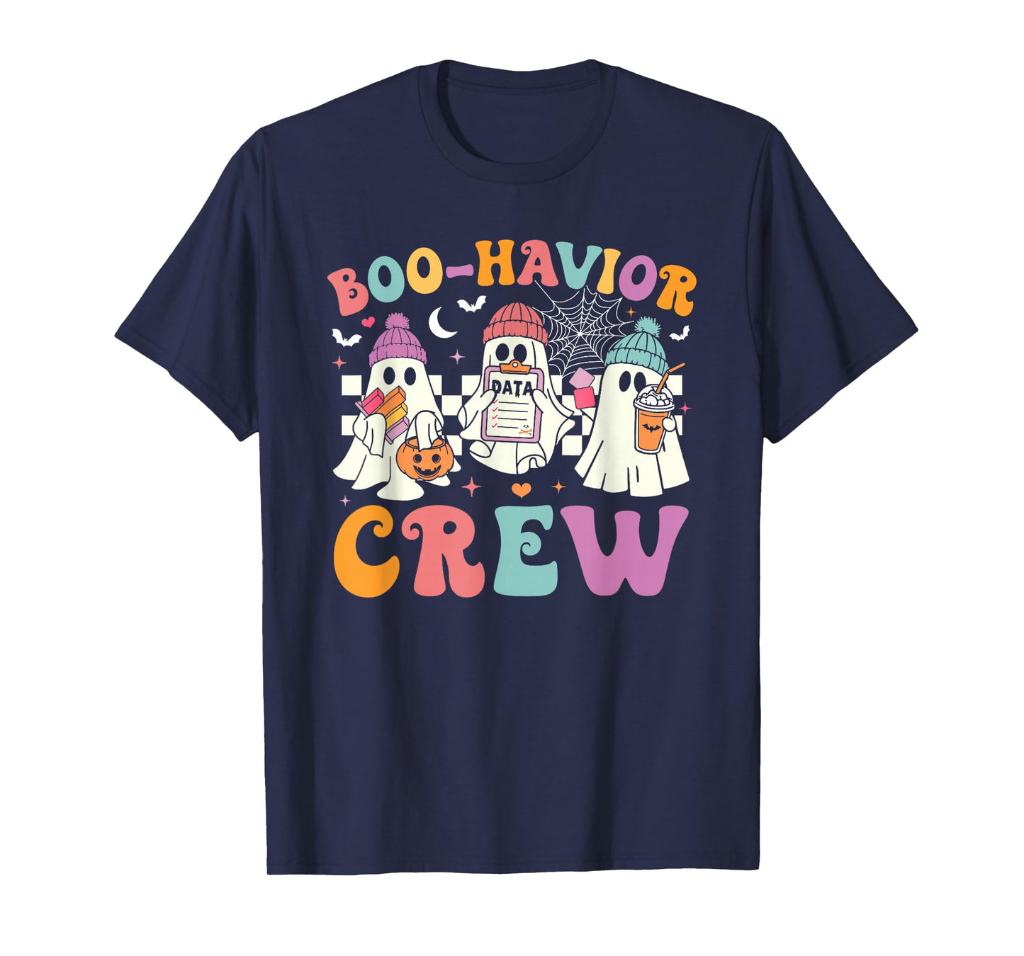 Retro Boo-Havior Crew Behavior Analyst Halloween ABA RBT T-Shirt