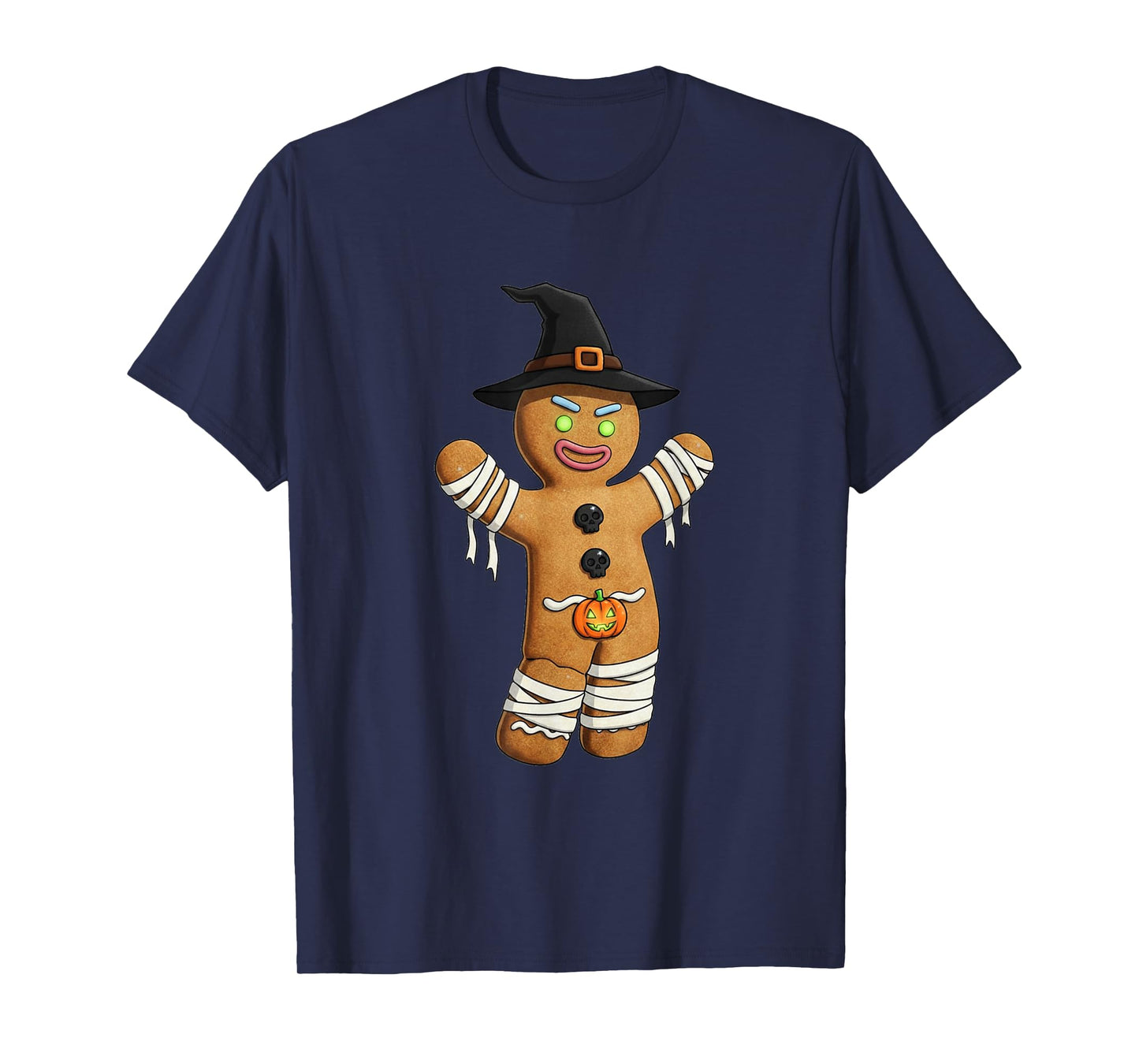 Halloween Gingerbread Mummy Witch Cute Spooky Pumpkin Cookie T-Shirt