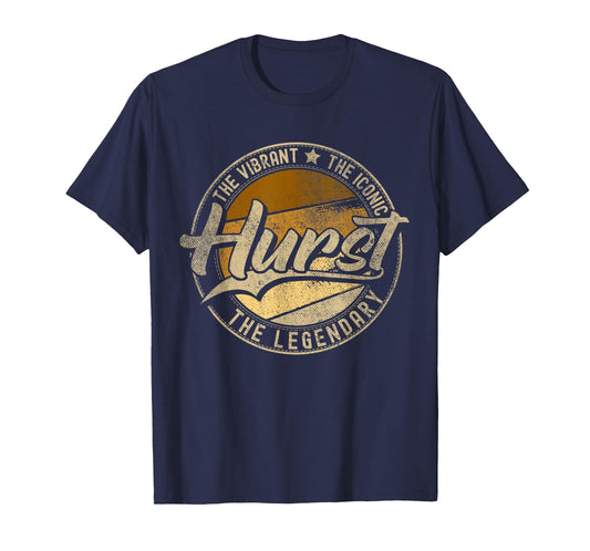 Hurst TX | Texas | Vintage Distressed T-Shirt, Small, Black