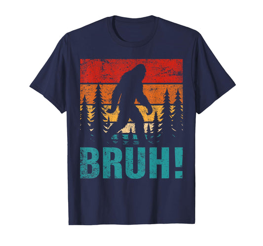 Funny Bigfoot Bruh For Boys Girls Kids Men Women T-Shirt