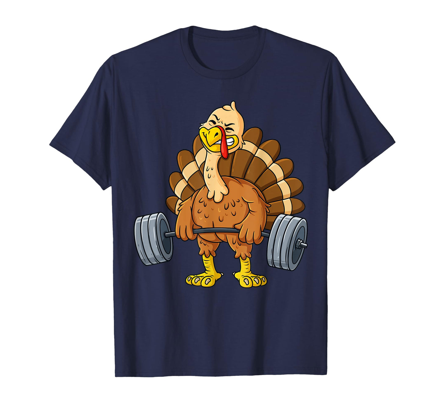 Turkey Deadlift Funny Thanksgiving Day Fitness Weightlifting T-Shirt
