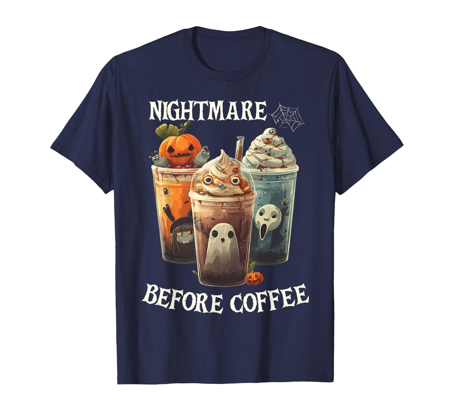 Nightmare Before Coffee Pumpkin Spice Halloween Costume T-Shirt