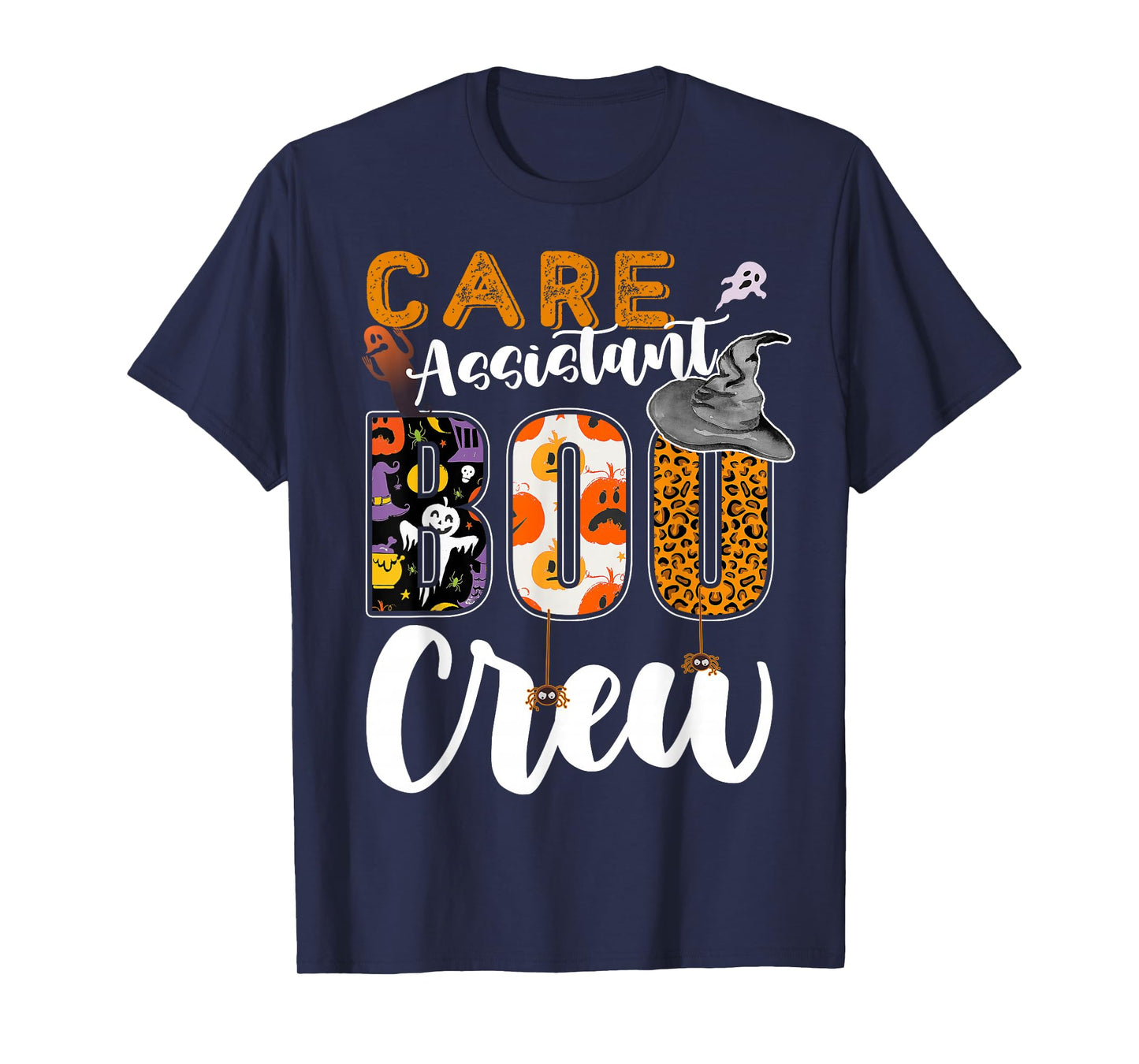 Care Assistant Boo Crew Halloween Matching Support Worker T-Shirt