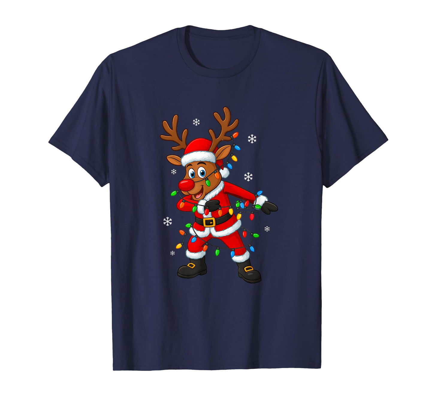 Christmas Boys Flossing Reindeer Girls Funny Xmas Dab Cute T-Shirt