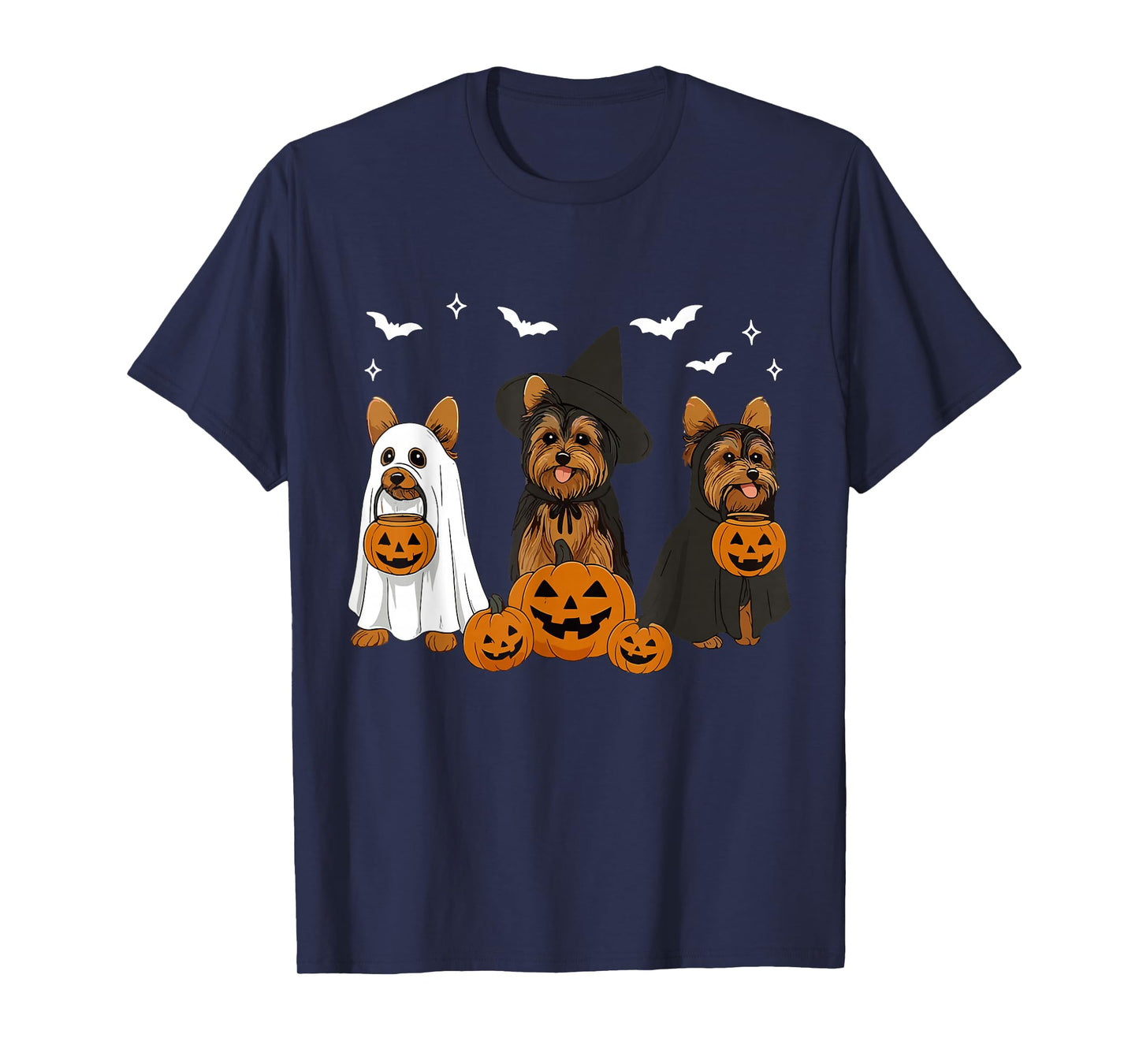 Yorkshire Terrier Halloween Witch Yorkie Dog Mom Dog Lover T-Shirt