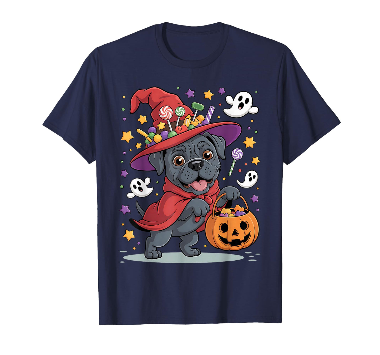 Cane Corso Dog Pumpkin Ghost Candy Witch Halloween Costume T-Shirt