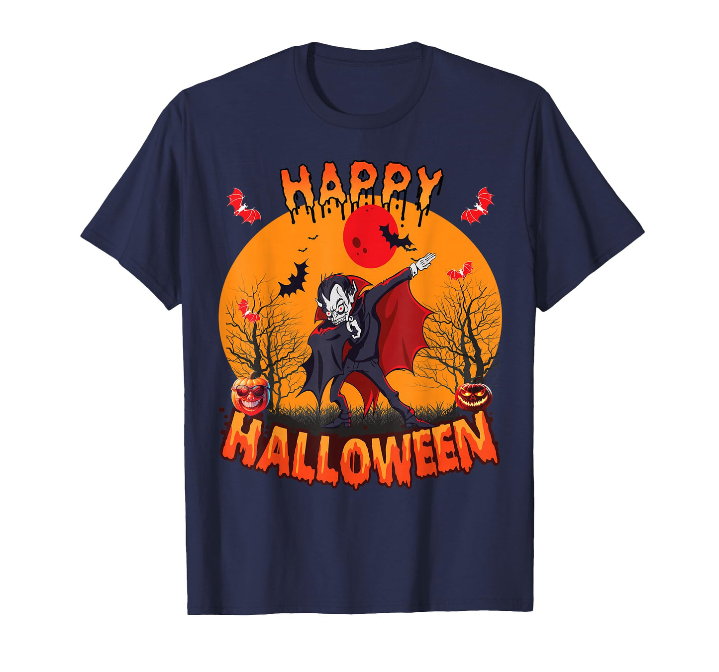 Cooles Halloween Costume Children Dabbing Vampire Creepy T-Shirt