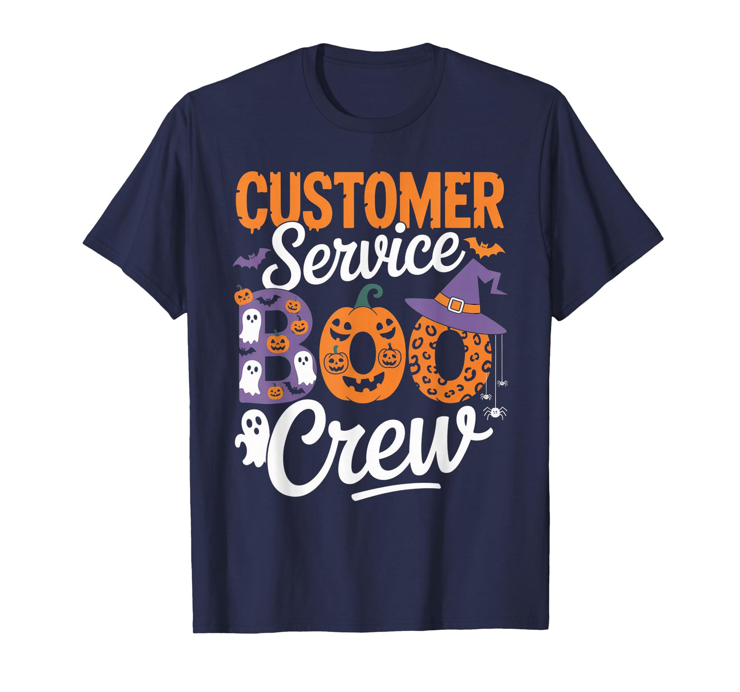 Customer Service Boo Crew Halloween Matching Spooky Outfit T-Shirt