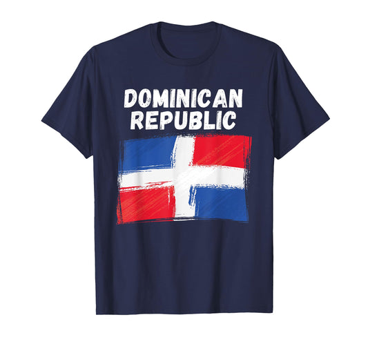 Dominican Republic Flag Grunge Vintage Dominican Flag T-Shirt