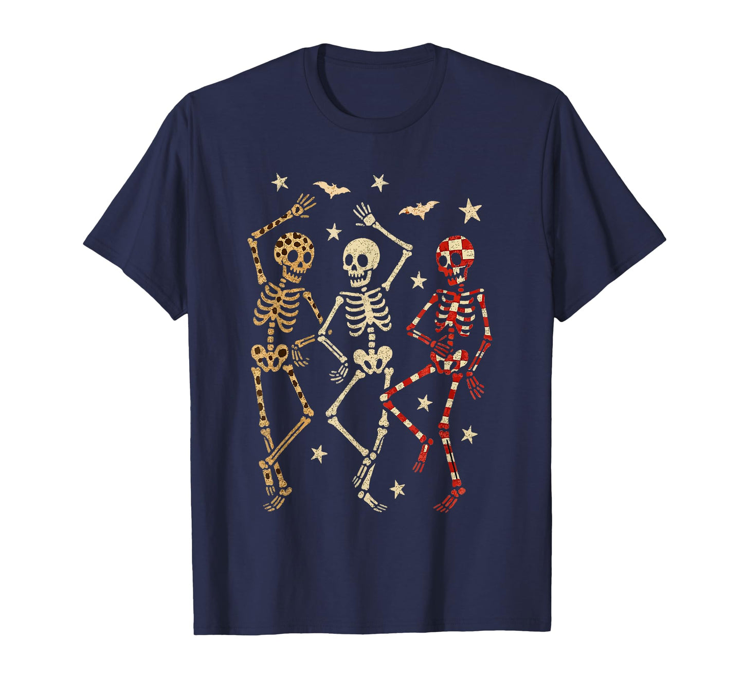 Funny Halloween Spooky Bones Skull Dancing Gift Skeleton T-Shirt
