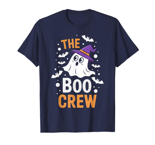 Halloween Ghost The Boo Crew Costume Matching Women Gifts T-Shirt