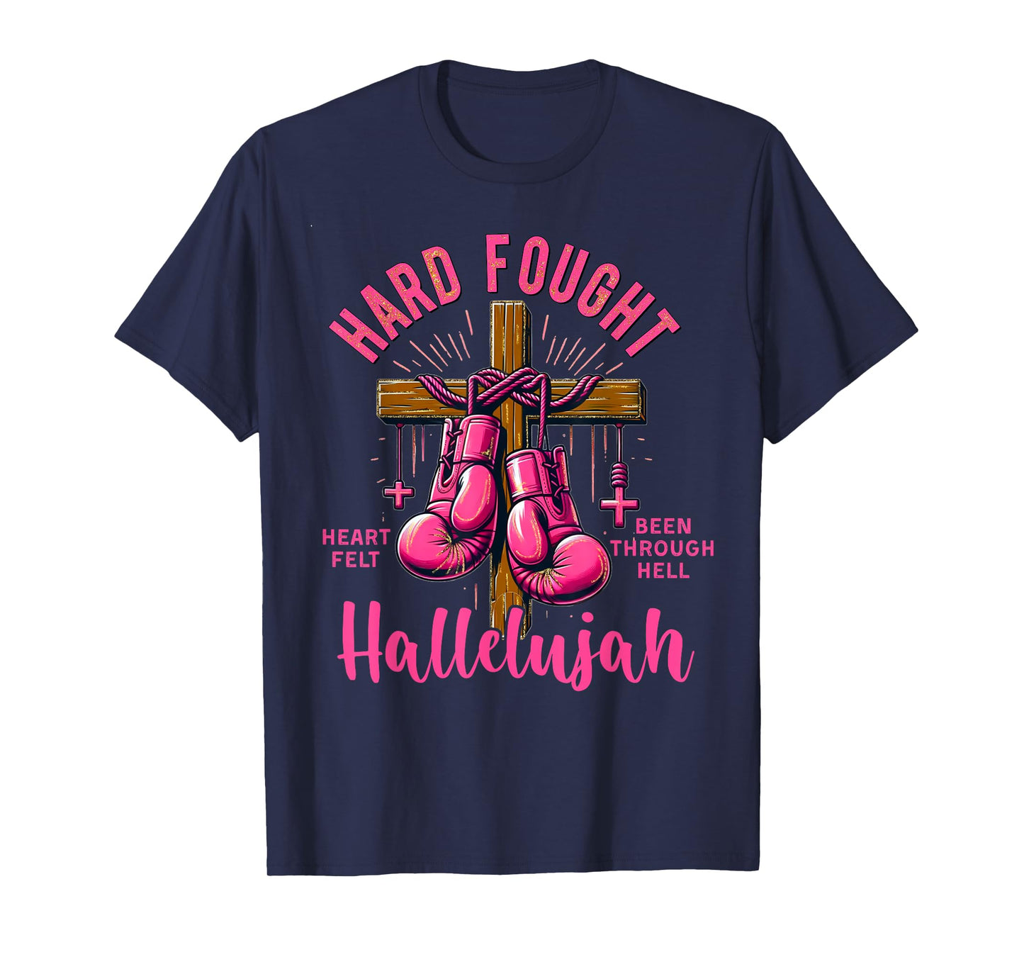 Brandon Hard Fought Hallelujah Praise Jesus Lake T-Shirt
