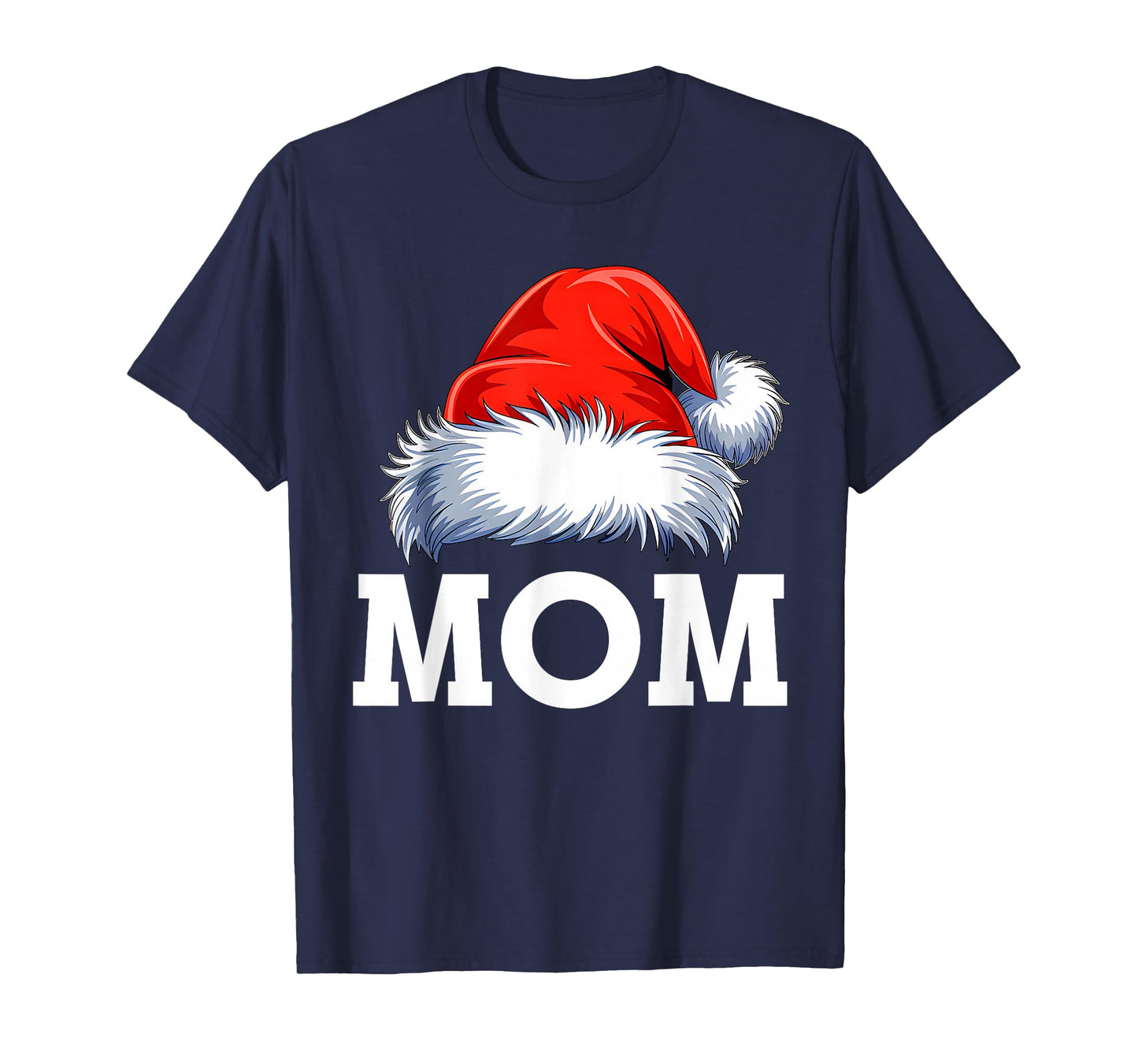 Mom Santa Christmas Family Matching Pajamas Xmas Squad T-Shirt