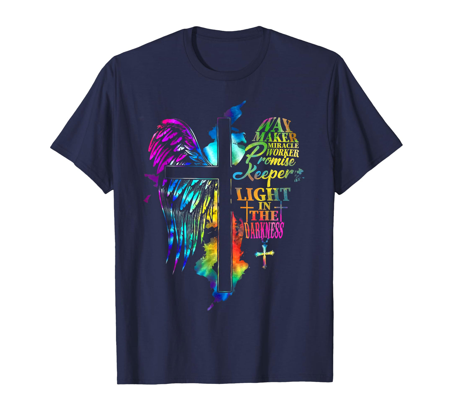 Waymaker Miracle Worker Jesus Christ Wings Religious Quote T-Shirt