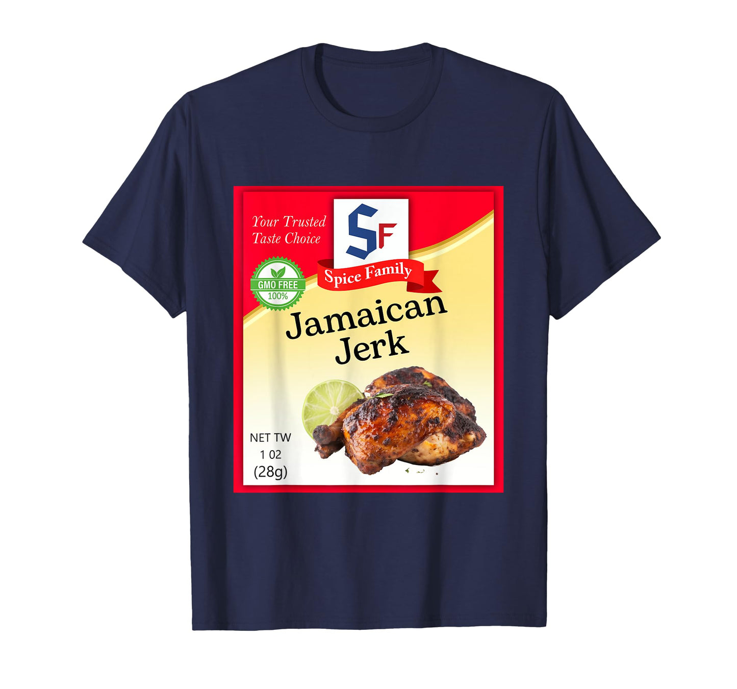 Jamaican Jerk Condiment Costume Holiday Spice Group Costumes T-Shirt