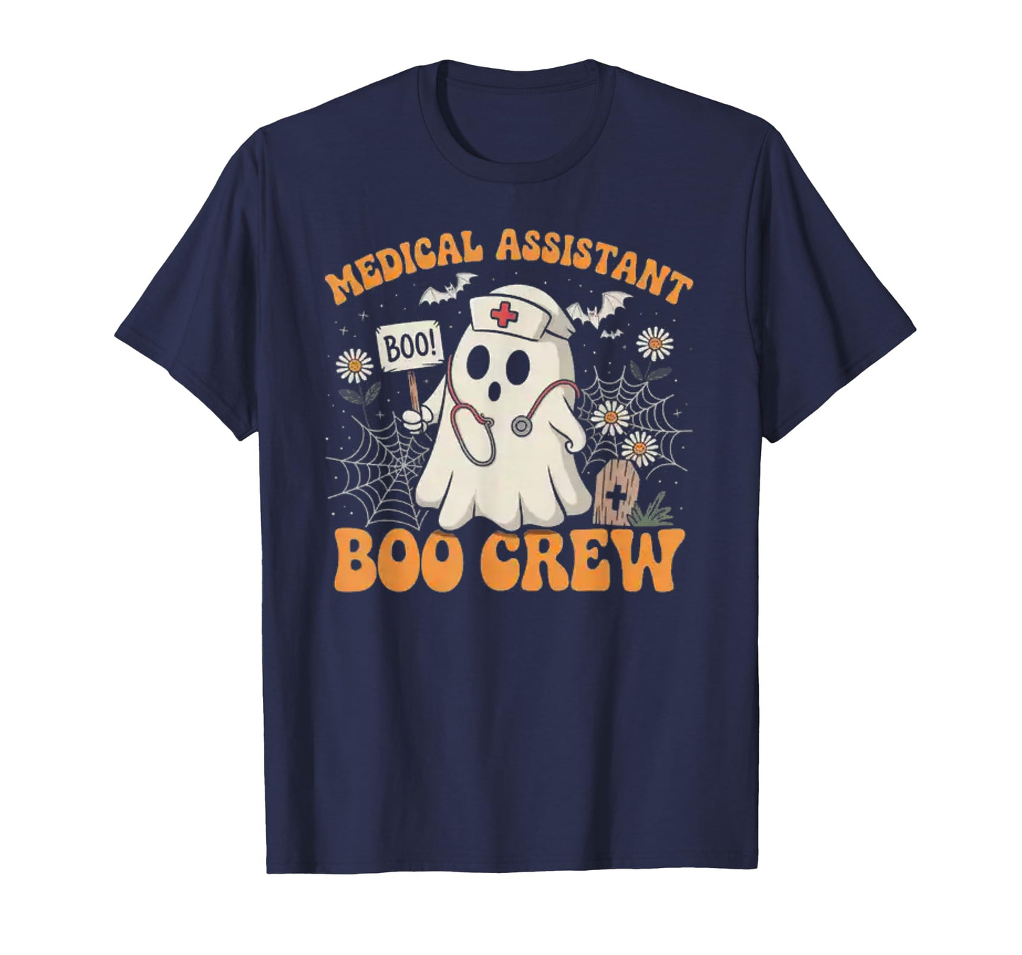 Medical Assistant Boo Crew Ghost Halloween Costumes Gifts T-Shirt