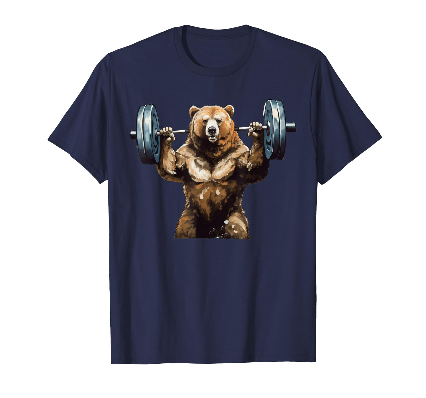 Bear Powerlifting Weightlifting Gym Workout T-Shirt