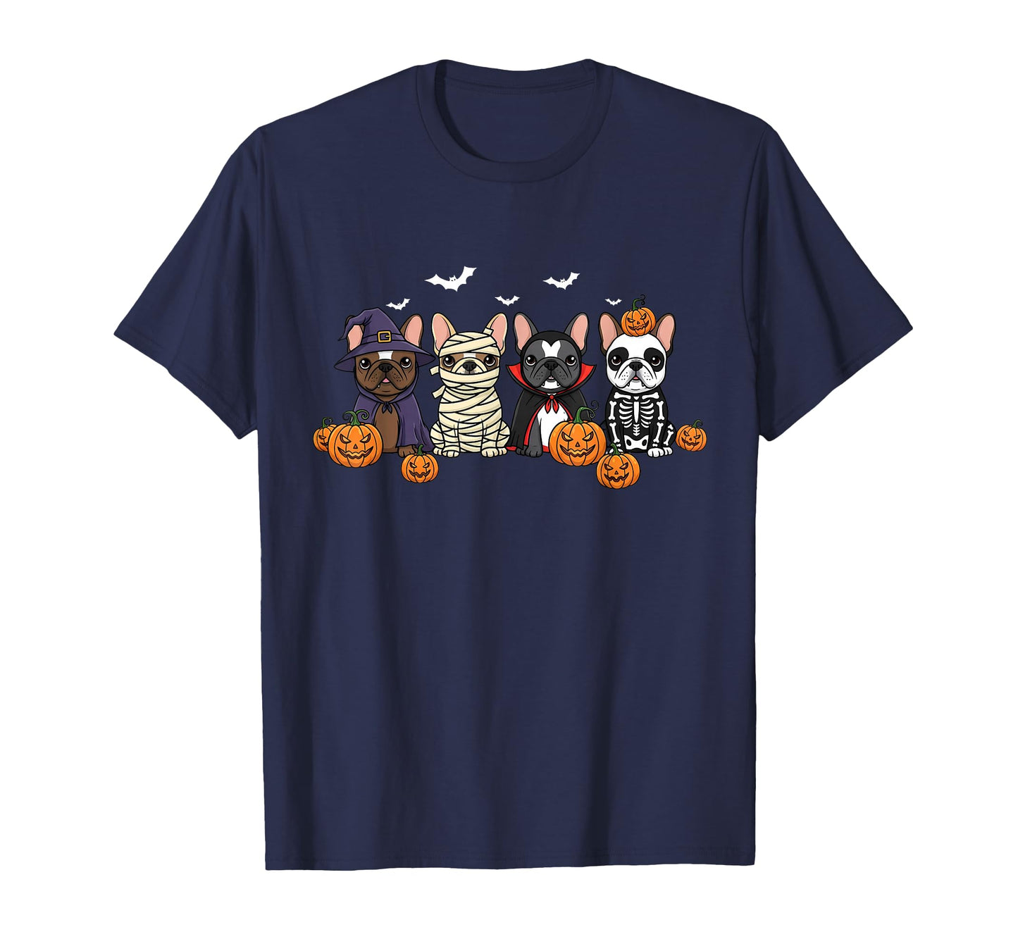 Mummy French Bulldog Halloween French Bulldog Witch Dog Mom T-Shirt