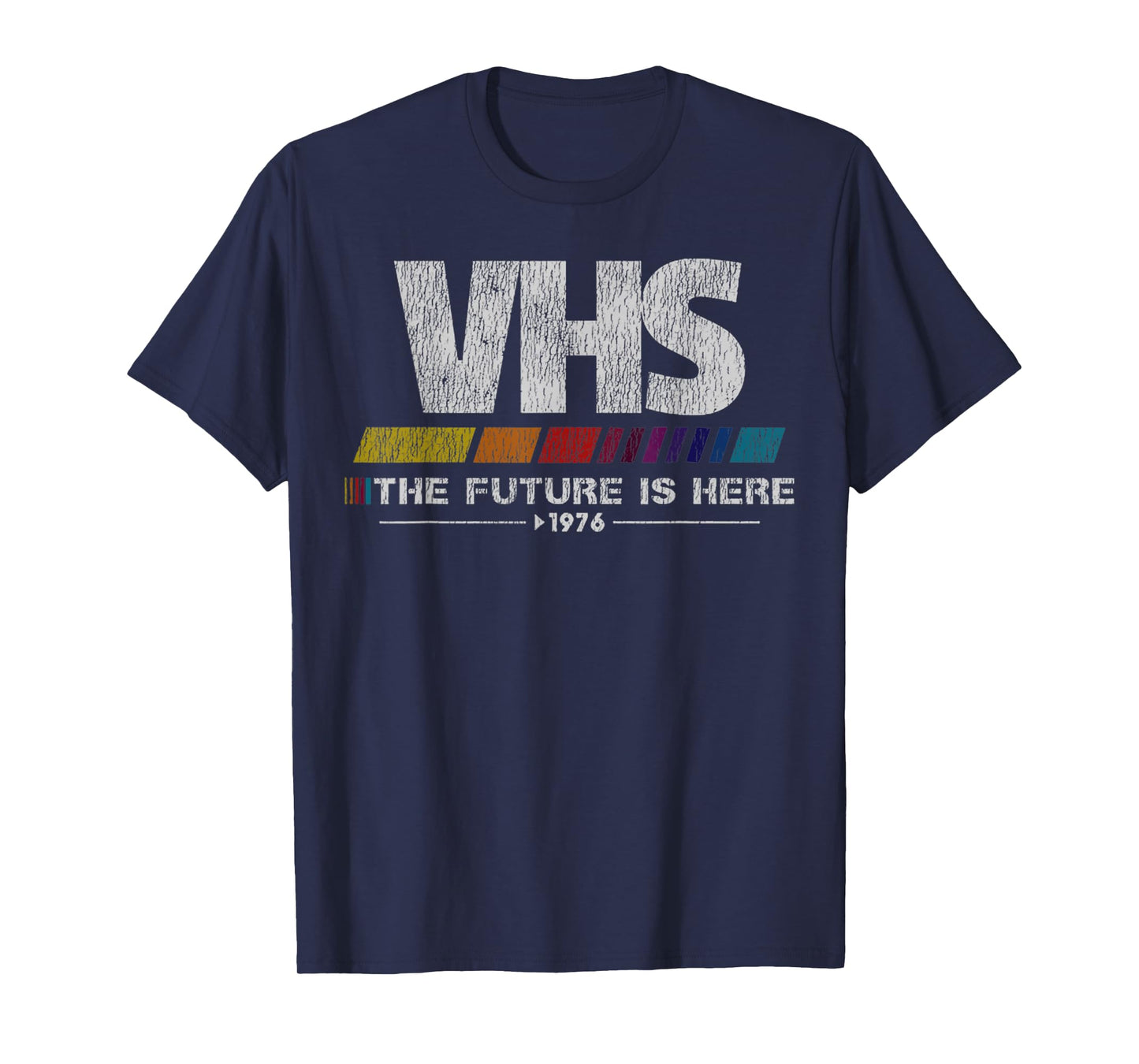 Vintage 80s video cassette tape VHS The Future Is Here T-Shirt