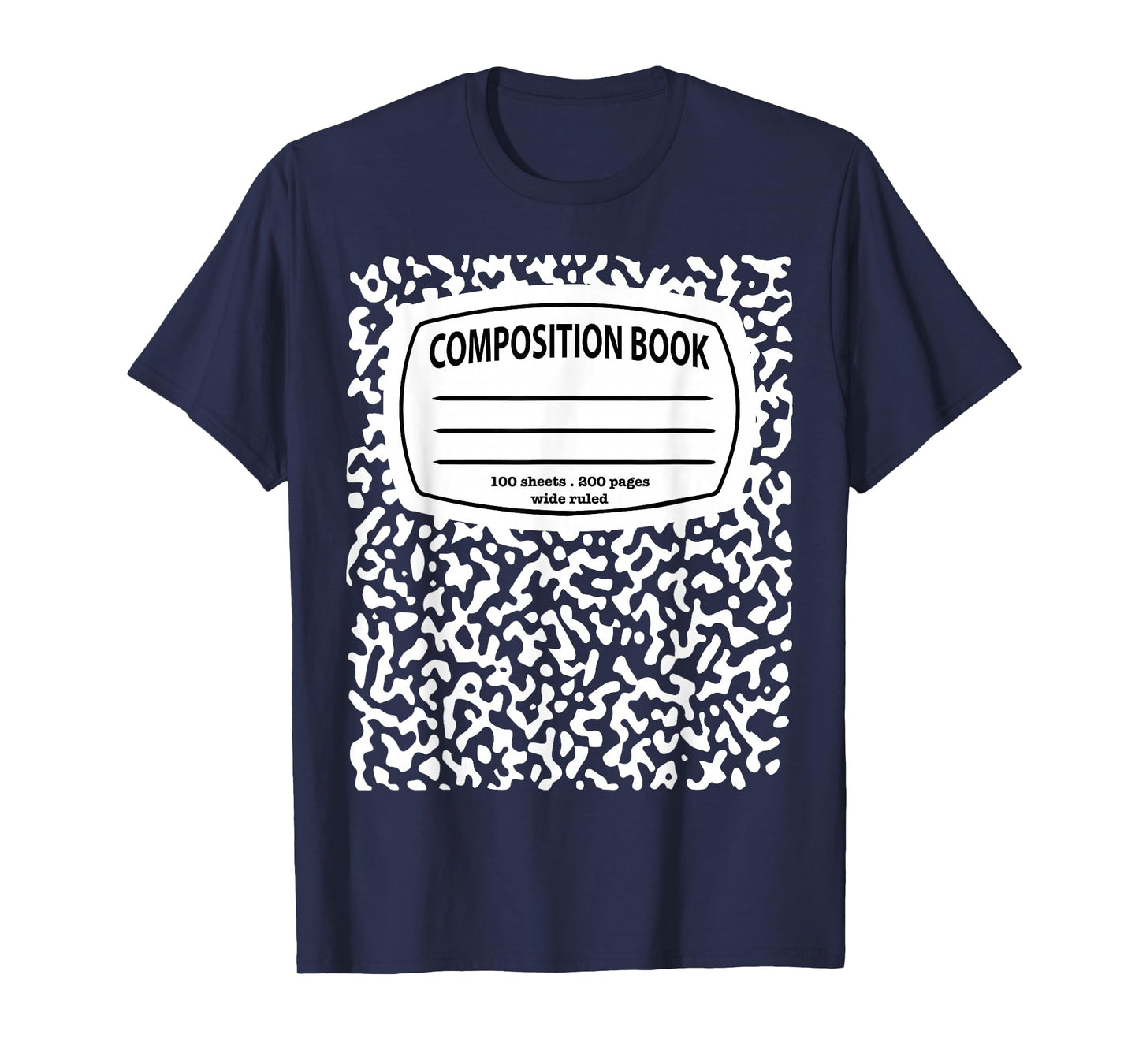 Composition Notebook Costume - Matching Group Halloween T-Shirt
