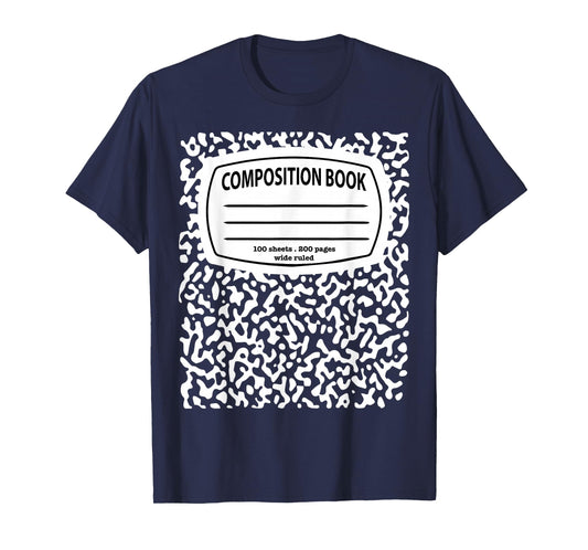 Composition Notebook Costume - Matching Group Halloween T-Shirt