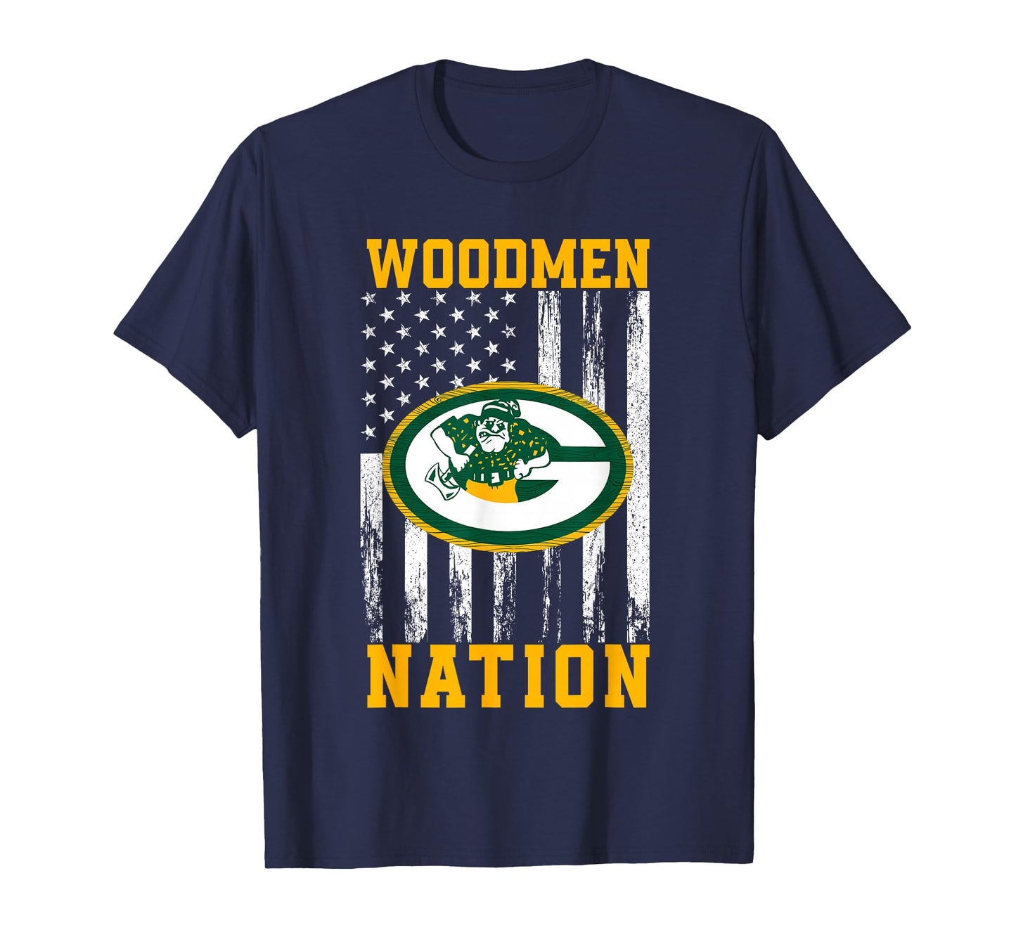 Greenwood Community Woodmen Logo Nation HS T-Shirt