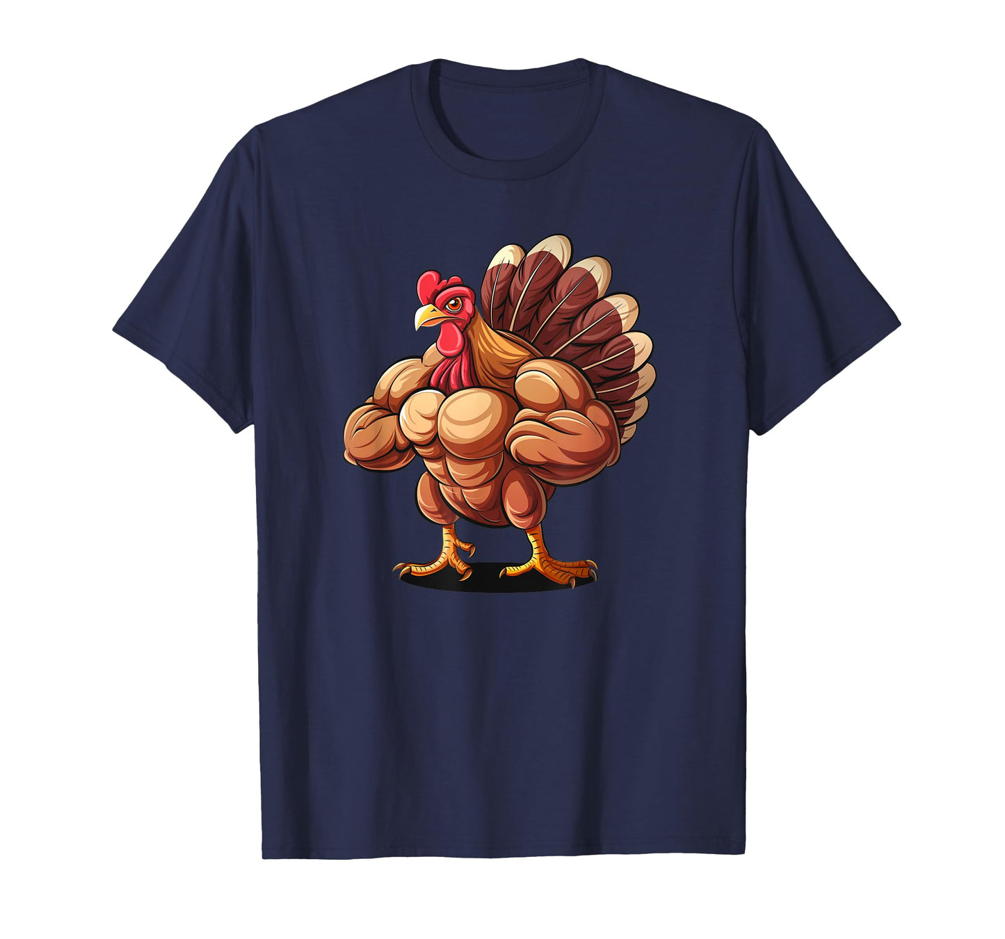 Thanksgiving Muscle Turkey Funny Leg Day Gym Body Builder T-Shirt