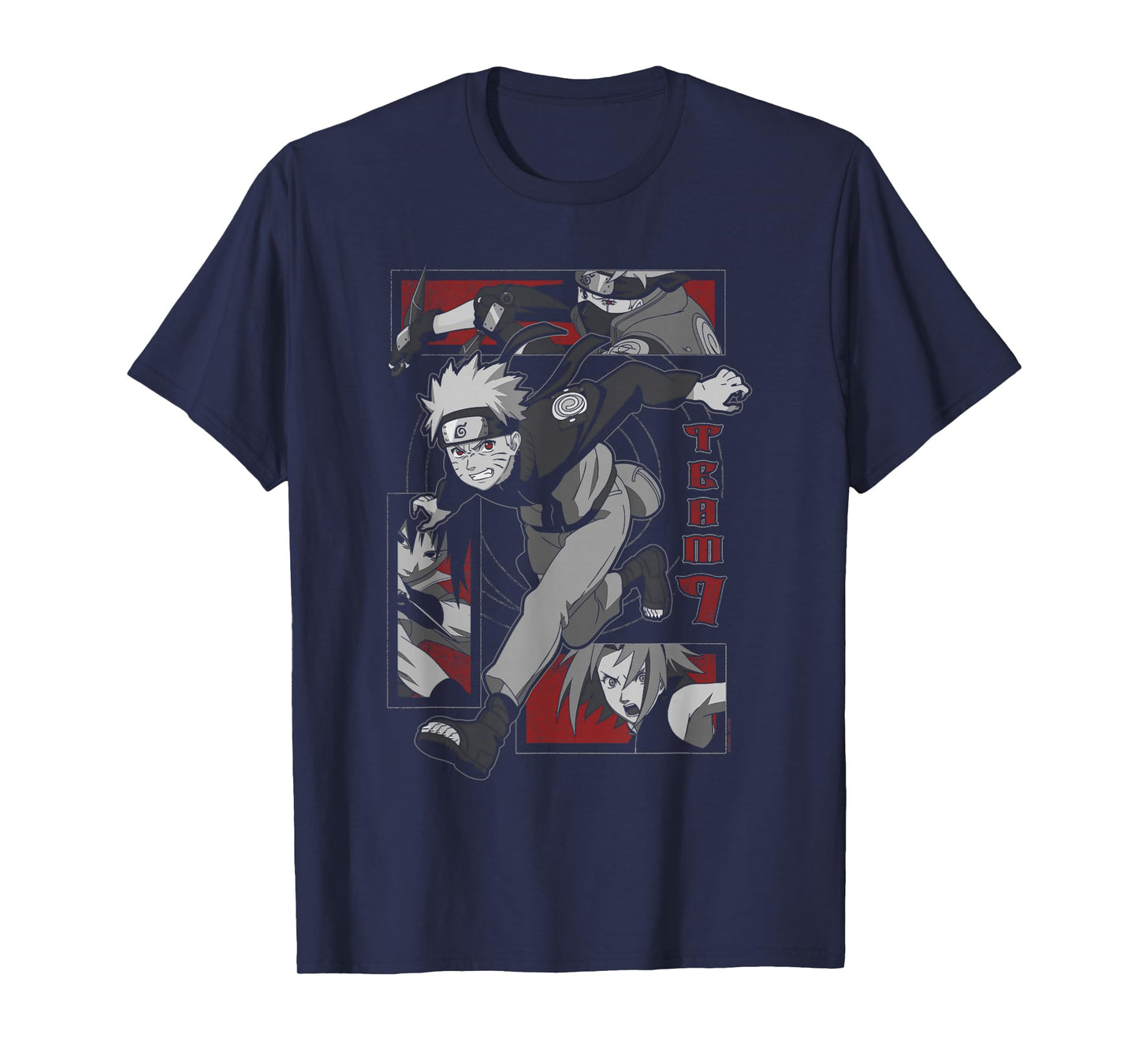 Naruto Shippuden Grunge Team 7 Anime T-Shirt