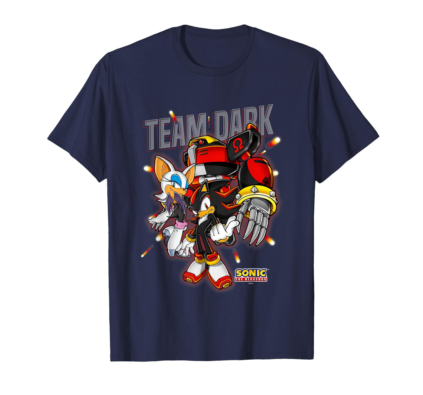 Sonic The Hedgehog Team Dark Omega Rouge & Shadow T-Shirt