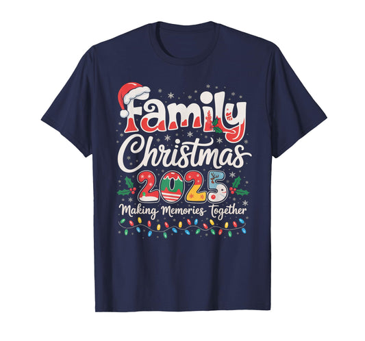Family Christmas 2025 Matching Outfit Xmas Squad Santa Gifts T-Shirt