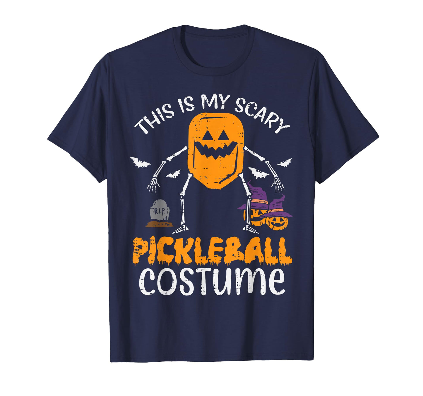 This Is My Scary Pickleball Costume Halloween Men Women Kids T-Shirt