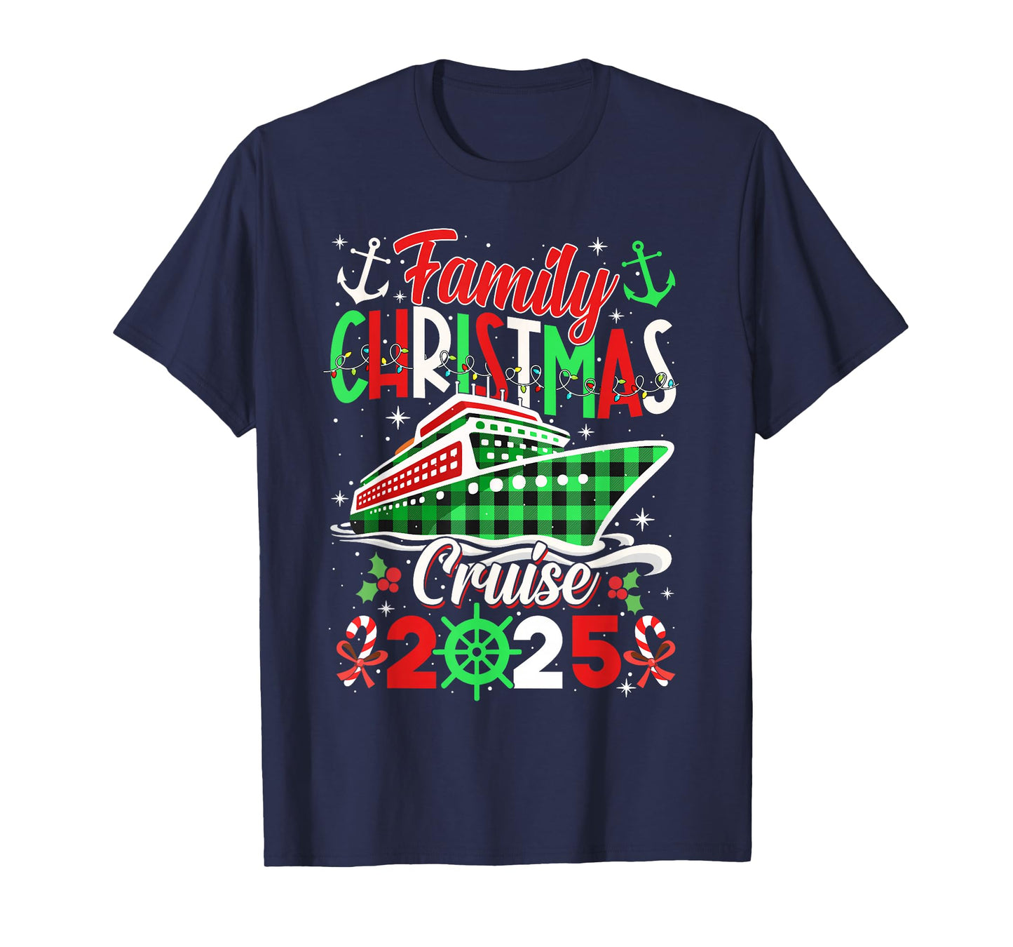 Family Christmas Cruise 2025 Matching Outfit Men Women Kids T-Shirt