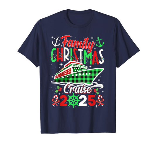 Family Christmas Cruise 2025 Matching Outfit Men Women Kids T-Shirt