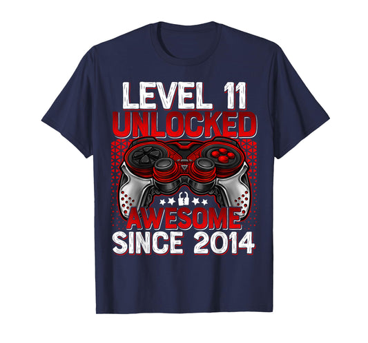 Level 11 Unlocked 11 Year Old Gifts Boys 11th Birthday Boy T-Shirt