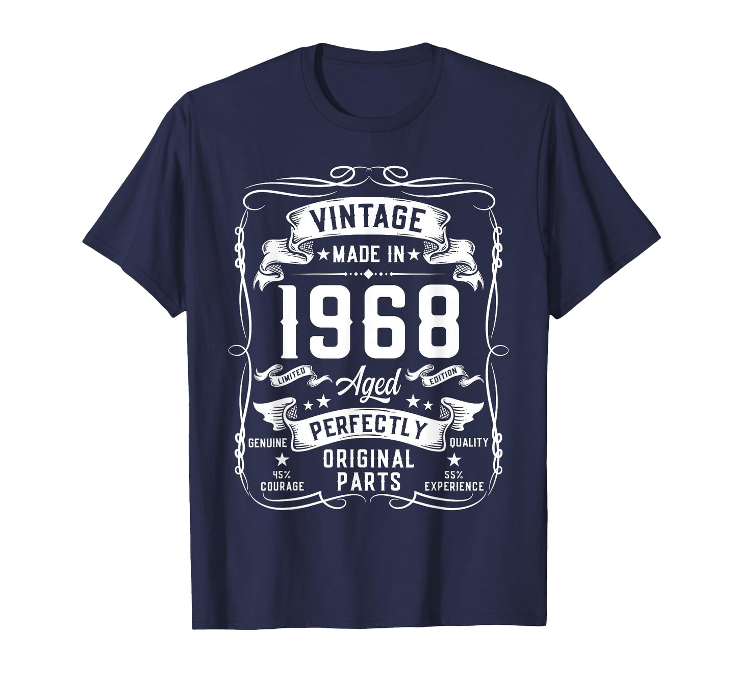 Vintage 1968 57yr 57th Birthday Gifts for Men 57 Years Old T-Shirt