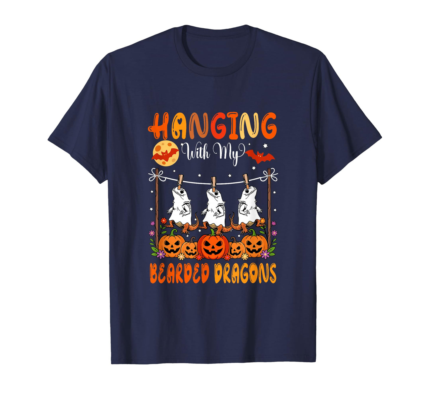 Hanging with My Bearded Dragons As Boo Costume Halloween T-Shirt