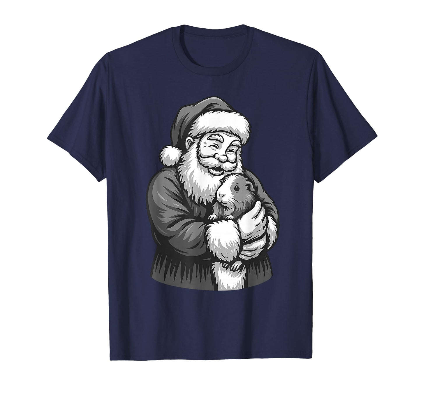 Guinea Pig Santa Claus Christmas Pet Lover T-Shirt