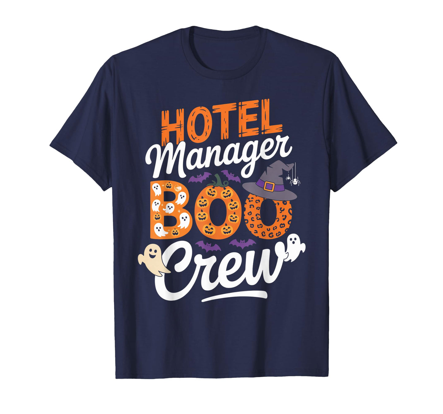 Hotel Manager Boo Crew Halloween Matching Spooky Outfit T-Shirt