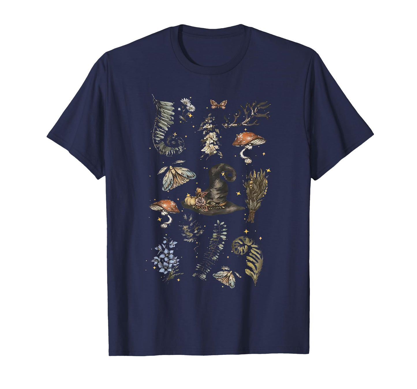 Vintage Halloween Herbs Herbology Apothecary Plants Lover T-Shirt