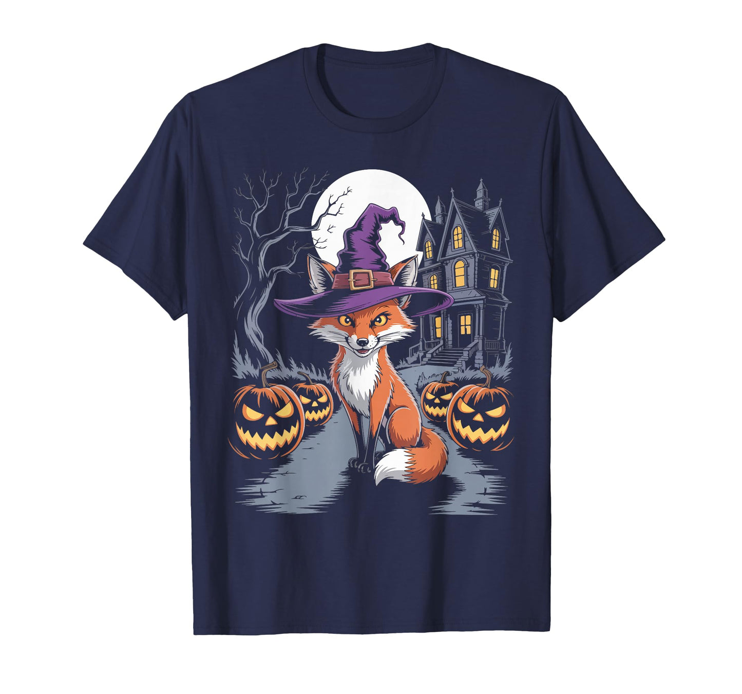 Fox Pumpkin Halloween T-Shirt