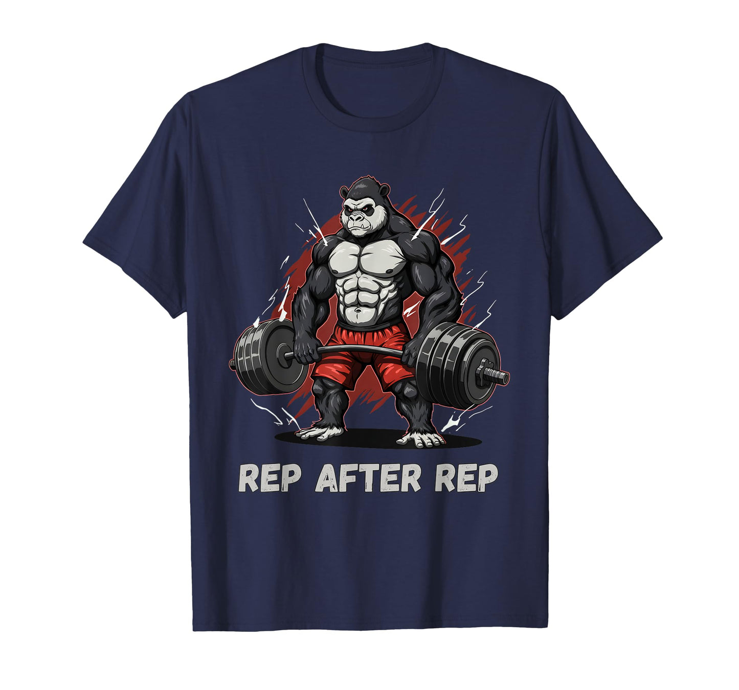 Anime Gorilla Pump Covers Gym Men Women Workout T-Shirt
