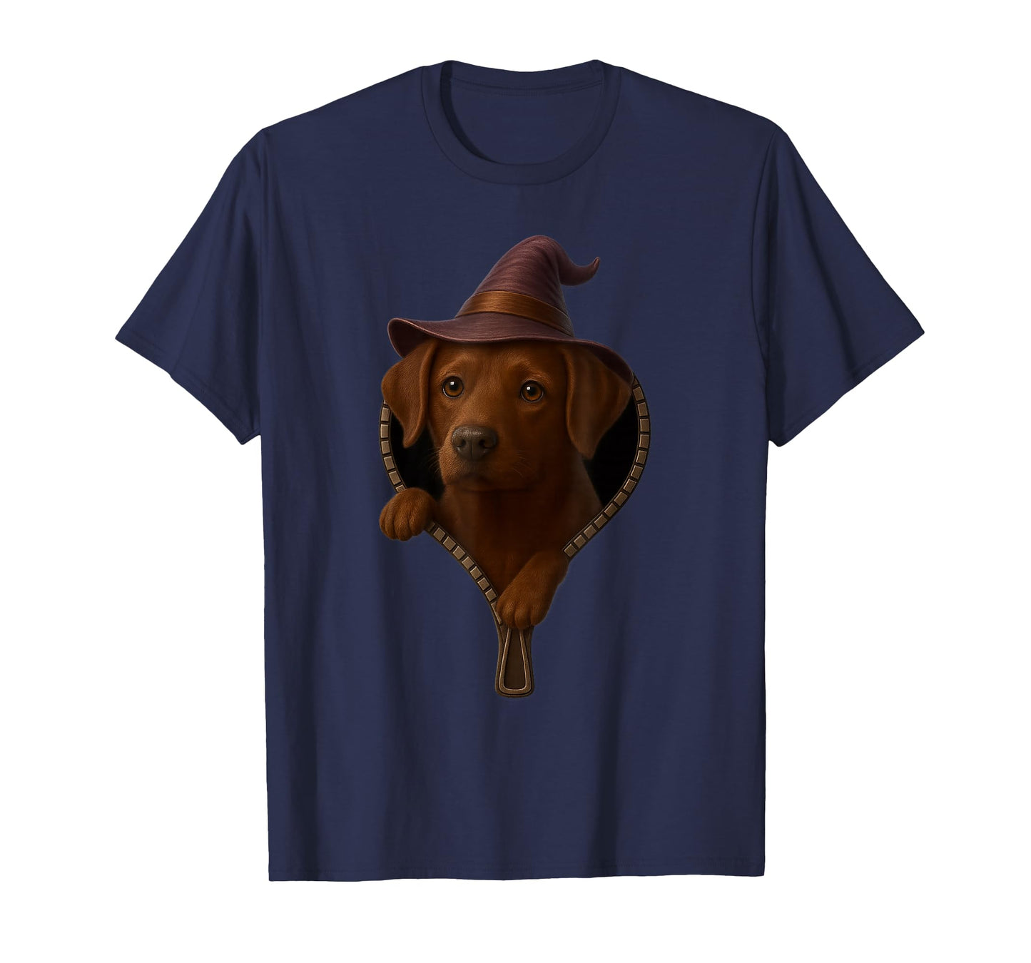 Halloween Witchy Puppy Zipper Costume Dog Lover Spooky T-Shirt