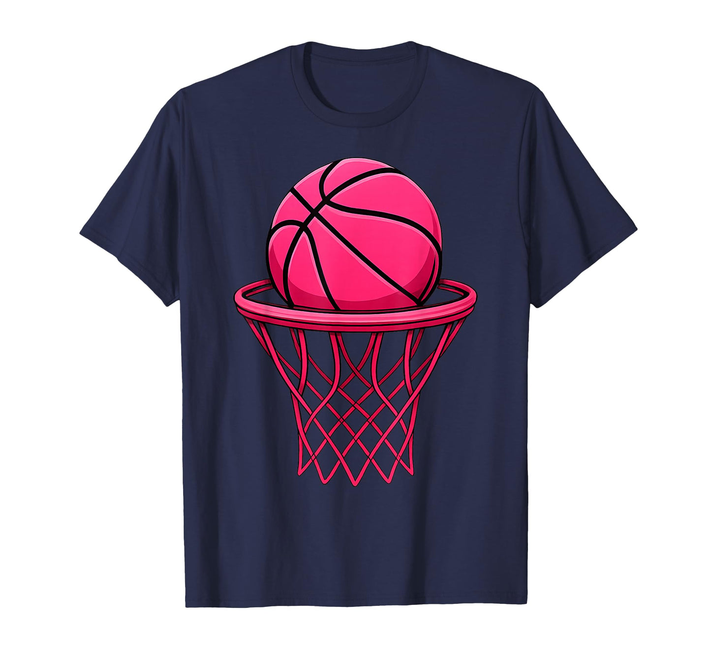 Vintage Pink Basketball Toddler For Women Girl T-Shirt